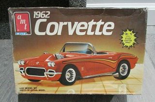 1962 Corvette Model Kit Factory 1986 Amt 1/25 Scale
