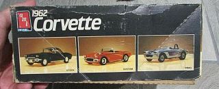 1962 Corvette Model Kit Factory 1986 AMT 1/25 Scale 2