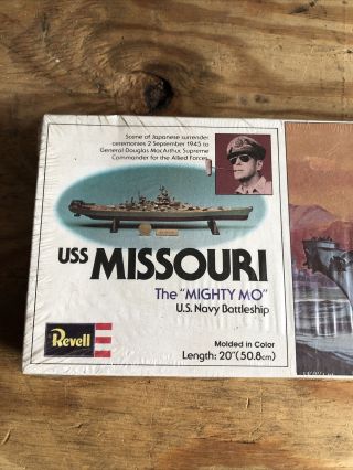 1977 Uss Missouri The " Mighty Mo " U.  S.  Navy Battleship Model Kit H - 301