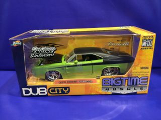 Jada Dub City Big Time Muscle Green 1970 Dodge Charger R/t 1:24 Scale [sk 5]