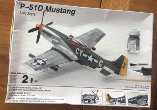 Testors 1/48 P - 51d Mustang 2001 Model Kit 590 Niob With Extra Parts/decals