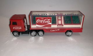 Vintage 1980 Buddy L Coca Cola Coke Delivery Truck With Cases & Hand Mack Truck