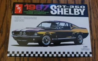 Amt 1967 Shelby Gt - 350 Model Race Car Kit Plastic 1:25 Scale Mustang Amt834