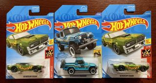 Hot Wheels - $uper Treasure Hunts - 2 - 69 Cougars & 67 Jeep Commando -