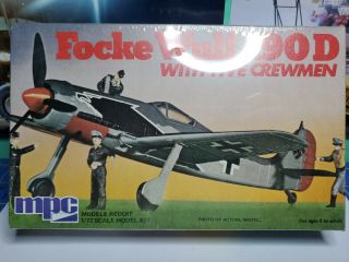Mpc Focke Wulf 190 D Model Kit 2 - 0112 Factory W/ 5 Crewman