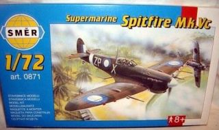 Smer 1/72 Raf Wwii Supermarine Spitfire Mk.  Vc Fighter