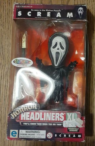 1999 Headliners Xl Scream Ghost Face Horror Figure