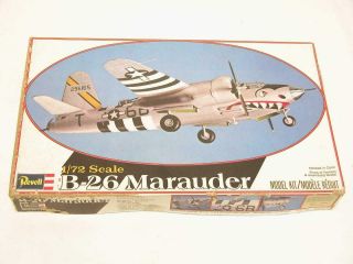 1/72 Revell Monogram Martin B - 26 Marauder Ww2 Bomber Plastic Model Kit 4300