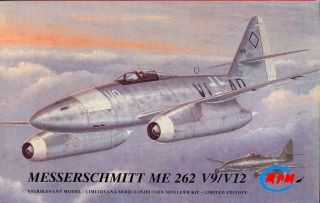 1/72 Mpm Models Messerschmitt Me - 262 V9/v12 German Jet Fighter