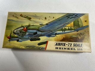 Airfix 1/72 Heinkel He - 111 H - 20 Model Kit As - Is With Most Parts Vintage