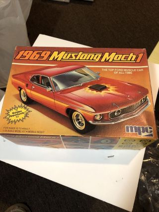 1/24,  1984 Vintage Mpc Ertl,  1969 Mustang Mach 1