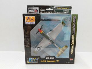 Easy Model Wwii Aircraft Series 1:72 Scale P - 51d Mustang Iv Collectible Model