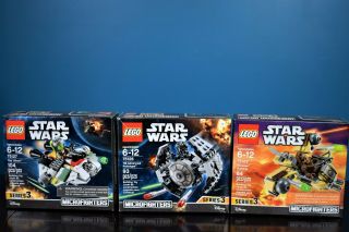 Legos Star Wars Microfighters Series 3 Boxes Set Of 3 75127 - 75129