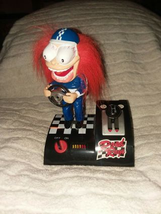 Gemmy Road Rage Racer Toy Crazy Dude Rare Blue Suit Comes W/batteries