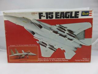 Revell F - 15 Eagle 1/72 Scale Plastic Model Kit H - 254 Unbuilt 1975