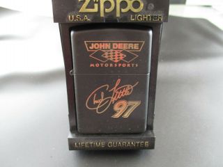 Zippo Lighter John Deere Motorsport Chad Little 97