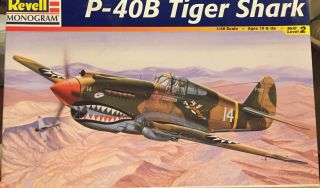 85 - 5209 Revell - Monogram 1/48 Scale P - 40b Tiger Shark Model Kit