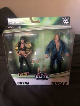Wwe Mattel Elite 2 Pack - Triple H Hhh & Chyna - Case Fresh