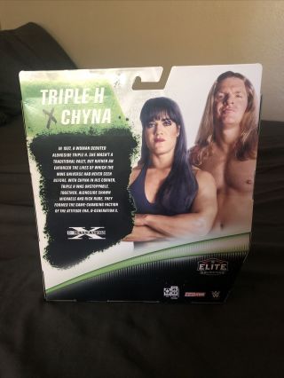 WWE Mattel Elite 2 Pack - TRIPLE H HHH & CHYNA - Case Fresh 2
