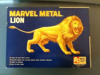 Ideal Toy Corporation Model Kit Marvel Metal Lion 3851 - 169 Assembled