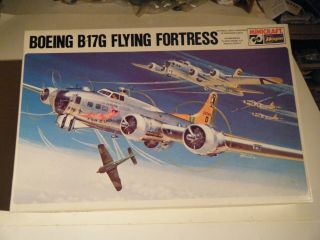 Classic 1978 Hasegawa 1/72sc Ww Ii Usaaf Boeing B - 17g Flying Fortress Bomber Kit