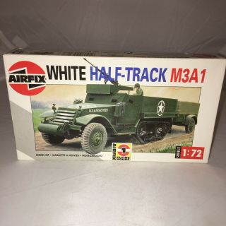 Airfix White Half - Track 1:72 Model Kit M3a1 Ww2 Armored Personel Carrior