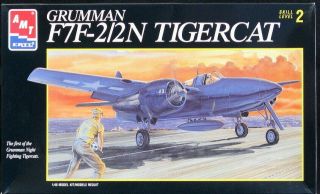 1/48 Amt Ertl Grumman F7f - 2 /2n Tigercat U.  S.  Navy Night Fighter