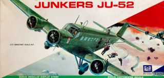 Vintage Mpc Rebox Of Airfix 1/72 Junkers Ju - 52,  1202 - 200,  Parts