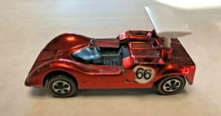 1968 Hot Wheels Redline Chaparral 2g Red W/ Spoiler - Us - Great Cond