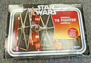 Hasbro Star Wars Vintage Kenner Imperial Tie Fighter Vehicle E2826 Open Box