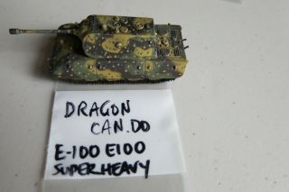 Dragon Can.  Do 1/144 E - 100 Superheavy Camo German Tank E100