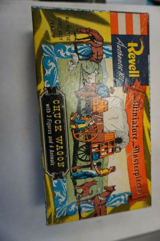 1954 Revell Miniature Masterpieces H - 507:98 – Chuck Wagon - Box Only