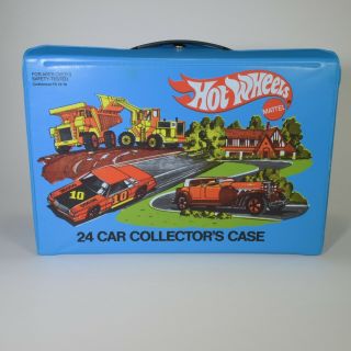 1980 Hot Wheels 24 Car Collector Case With Both Trays In