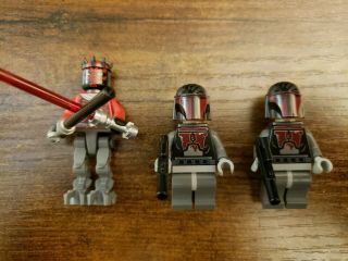Lego Star Wars Darth Maul With Mechanical Legs Plus 2 Mandolorian Troops