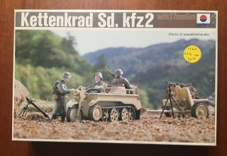 Kettenkrad Sdkfz 2 W/ 37mm Pak - 1/35 Scale Nitto No,  15090 - Bad Tracks