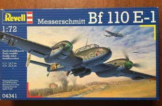 Messerschmnitt Bf 110 E - 1 - Revell 1/72 Scale Unassembled Kt 04341