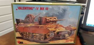 Rpm Vm Valentine Iv Mk Iii British Tank 1/35 Scale Plastic Model Kit Unbuilt