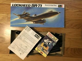 1969 Revell Lockheed Sr - 71 Spy Plane Model Kit 1/72 Opened - Read