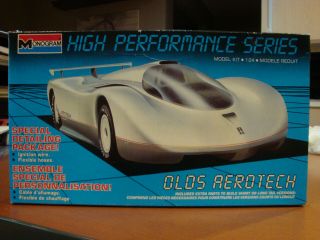 Monogram High Performance Series Olds Aerotech Model Kit 2901 1/24 Scale Opened