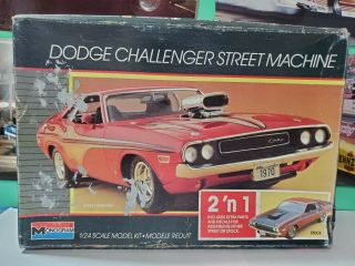 Monogram 1:24 Scale 1970 Dodge Challenger Street Machine Open Complete Rebuilder
