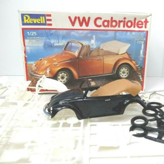 Vintage Revell Vw Cabriolet 1:25 Model Kit Mib Old Stock 1989 Complet