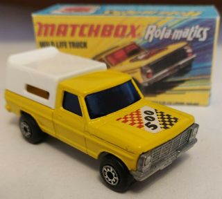 Matchbox Superfast 57 Wild Life Truck F150 1973 Custom /crafted Box