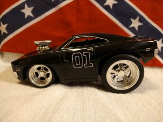 Dukes Of Hazzard Custom Black General Lee 1:24 Diecast Metal Car Joyride Rc2