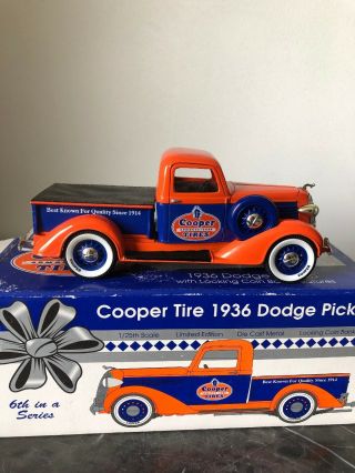 1936 Dodge Pickup - 1995 Lib.  Classics 1:25 Scale 72011 Cooper Tires Bank 6