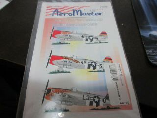 Aero Master Decals 48 - 43 1/48th Scale Sheet P - 47 Thunderbolts 406 Grp