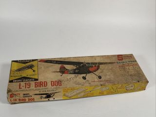 Sterling L - 19 Bird Dog Model Kit Balsa Open Box