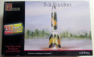 Wwii German V - 2 Rocket Pegasus Hobbies 1:48 Scale E - Z Snap Plastic Model Kit