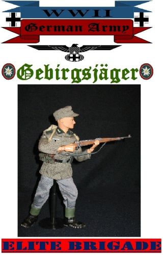 1:6 Scale,  Ww2 German Gebirgsjäger Mountain Troop Action Figure,