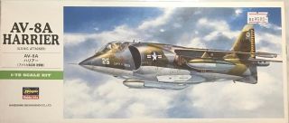 1/72 Cold War Fighter : Bae Av - 8a Harrier Gr.  1 [usmc & Raf] :hasegawa