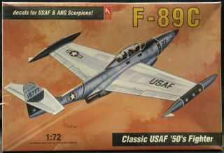 1/72 Hobbycraft Models Northrop F - 89c Scorpion Jet Fighter